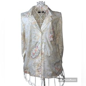 BLACK LABEL RALPH LAUREN PAISLY WITH CREST WOMENS Pajama top